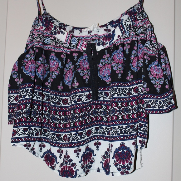 La Hearts Tops - LA Hearts Boho Crop Top Pacsun Small